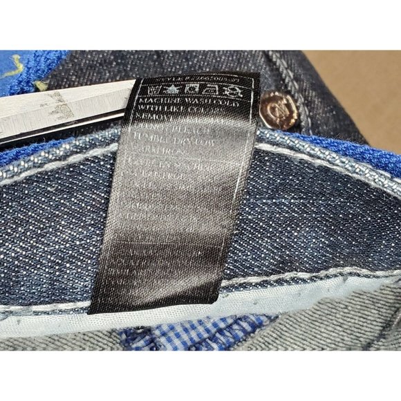 Cavi Product Of Great Taste 28/12 Blue Patched Designer Cotton Jeans - Picture 11 of 12